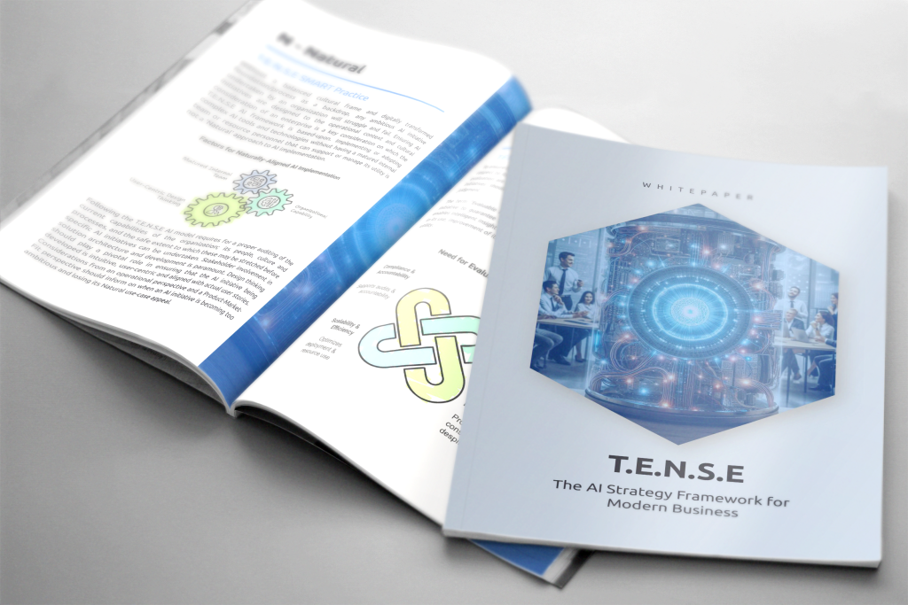 A Mockup View of the TENSE AI Strategy Framework Whitepaper
